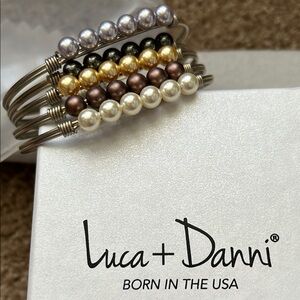 Luca + Danni Pearl Beaded Bracelets Set of 5